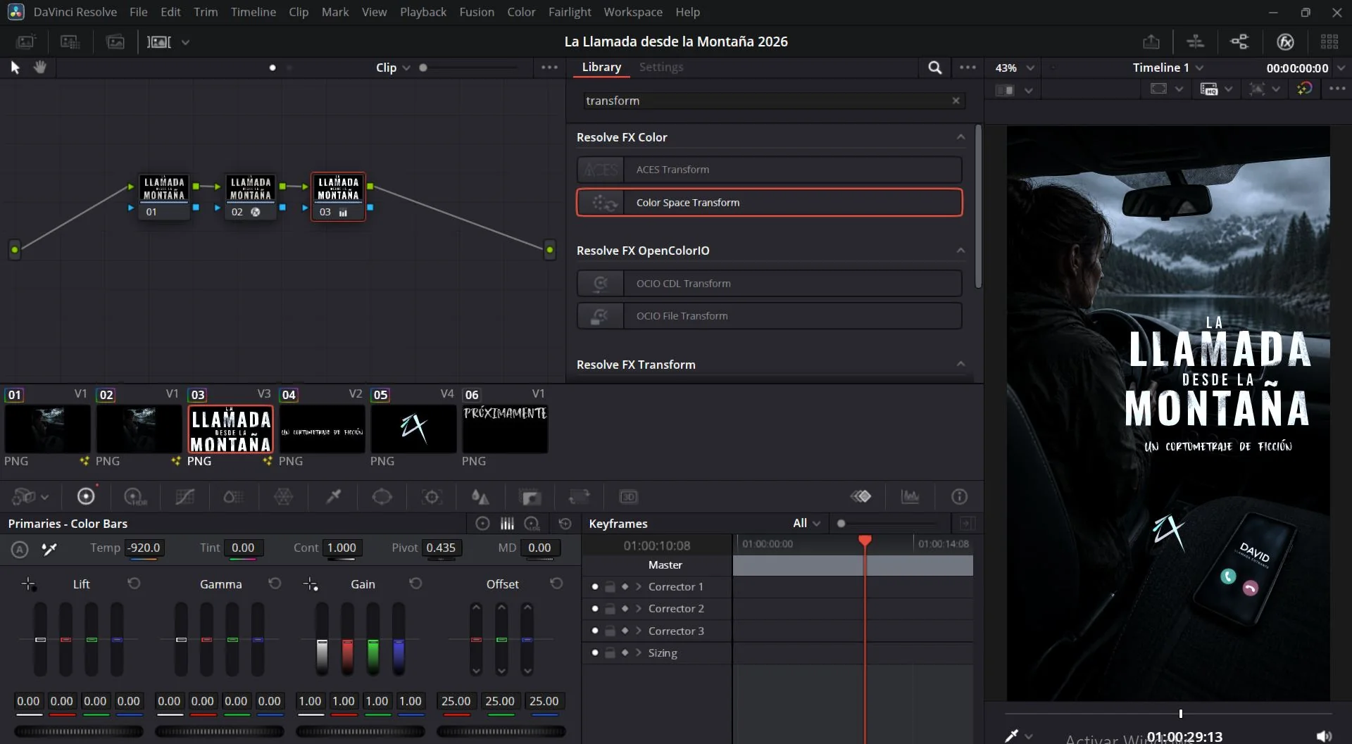Composición de motion graphics en DaVinci Resolve